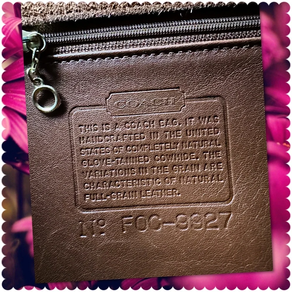 VINTAGE COACH Vicuña SADDLE / TAN LEATHER MESSENGER CROSSBODY WILLIS BAG
 #9927_14